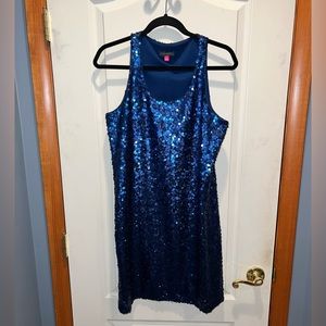 Brand new Vince Camuto blue sparkle dress
